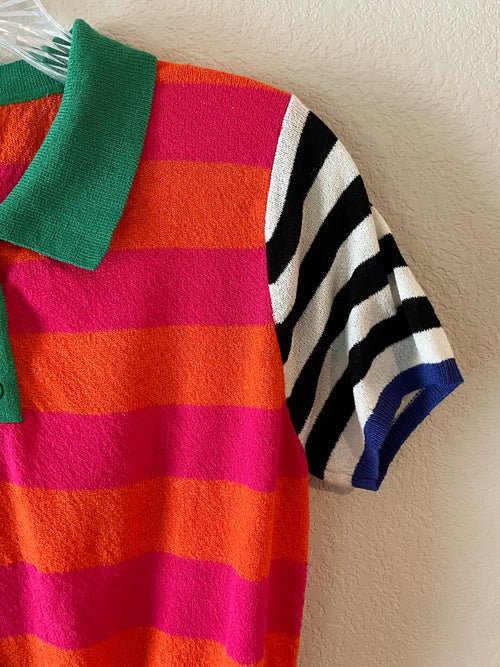 Le Lis Multi Color Knit Top
