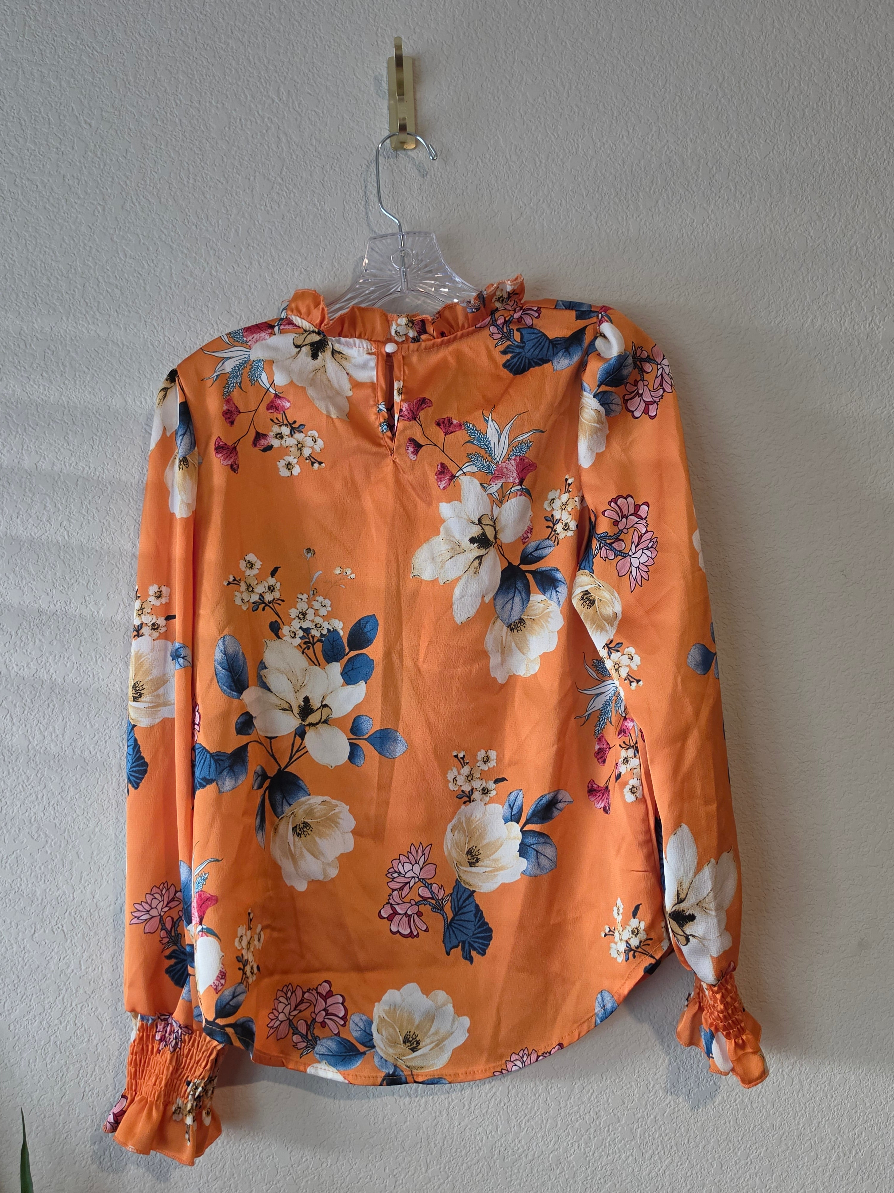 Satin Floral Blouse