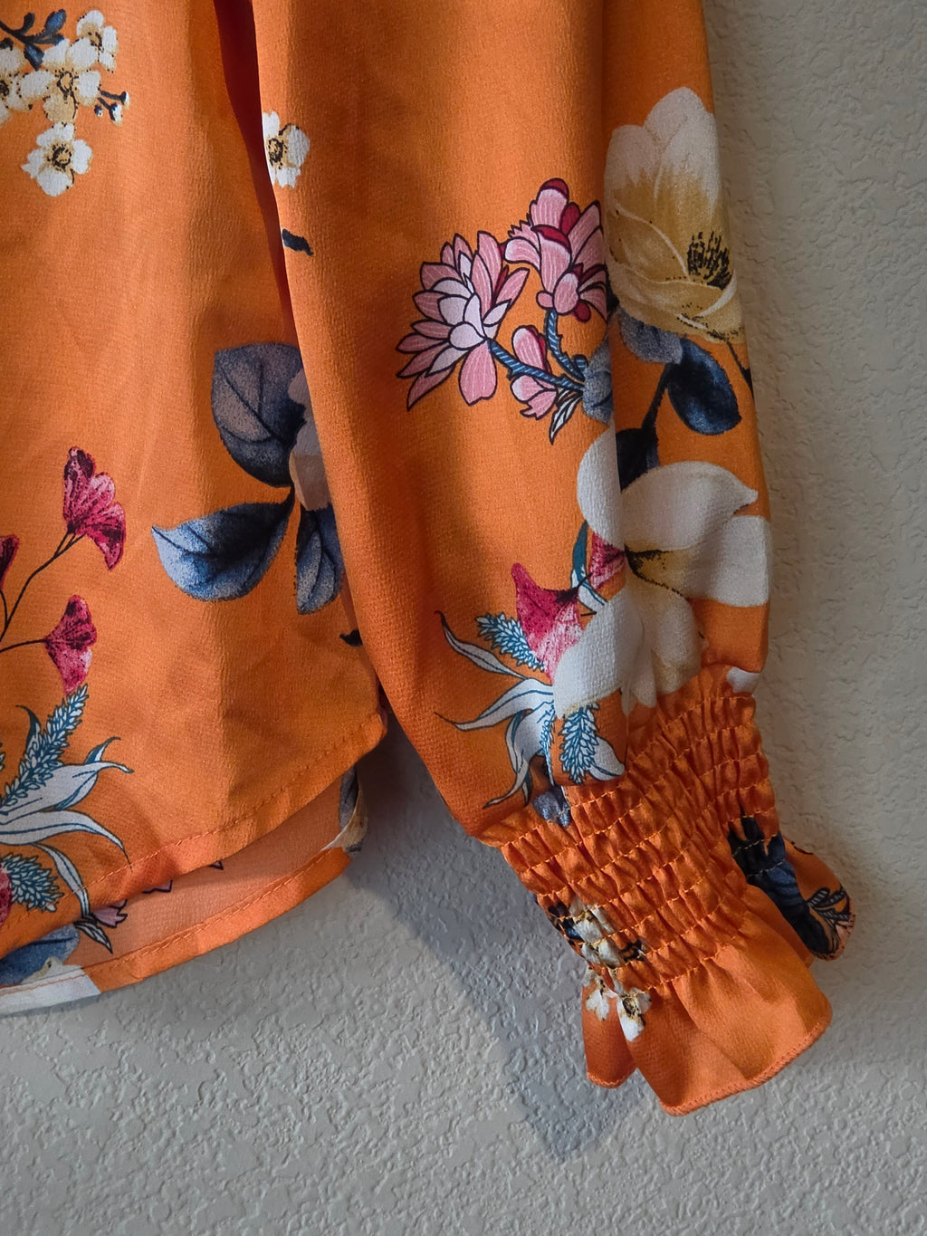 Satin Floral Blouse